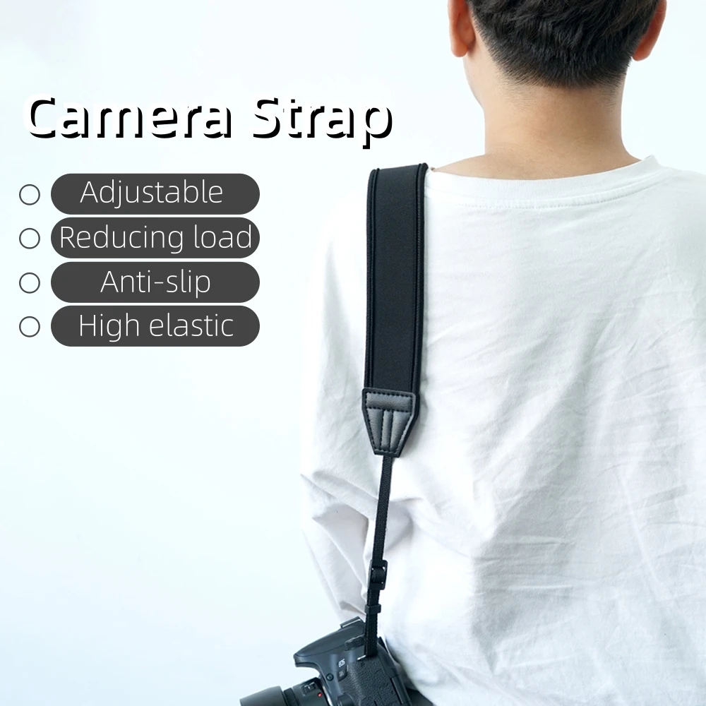 Adjustable Camera Neck Strap Shoulder Sling for Canon R6II Sony A7M4 Nikon Fuji XH2 Panasonic SLR Mirrorless Cameras Accessories