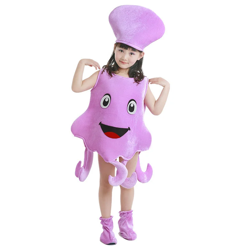 

Baby Adult Halloween Easter Carnival Cosplay Costume Children's marine animal fish colorful octopus cosplay