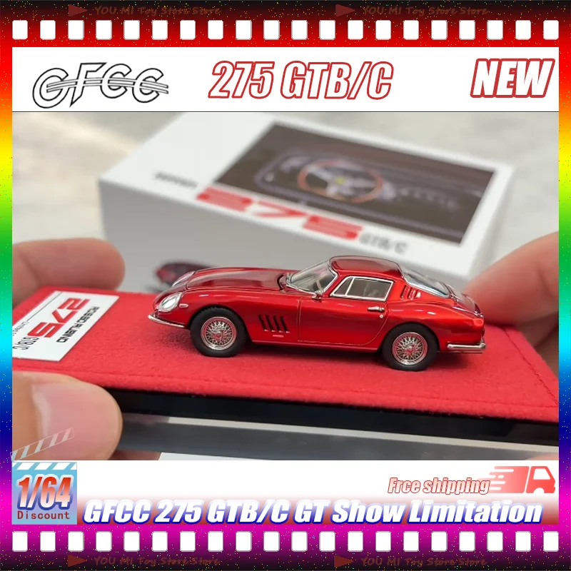 

Новинка в наличии: Коллекционная модель автомобиля Gfcc 275 Gtb/C Gt Show Limitation, масштаб 1:64, литая под давлением, из сплава, для подарков и коллекций