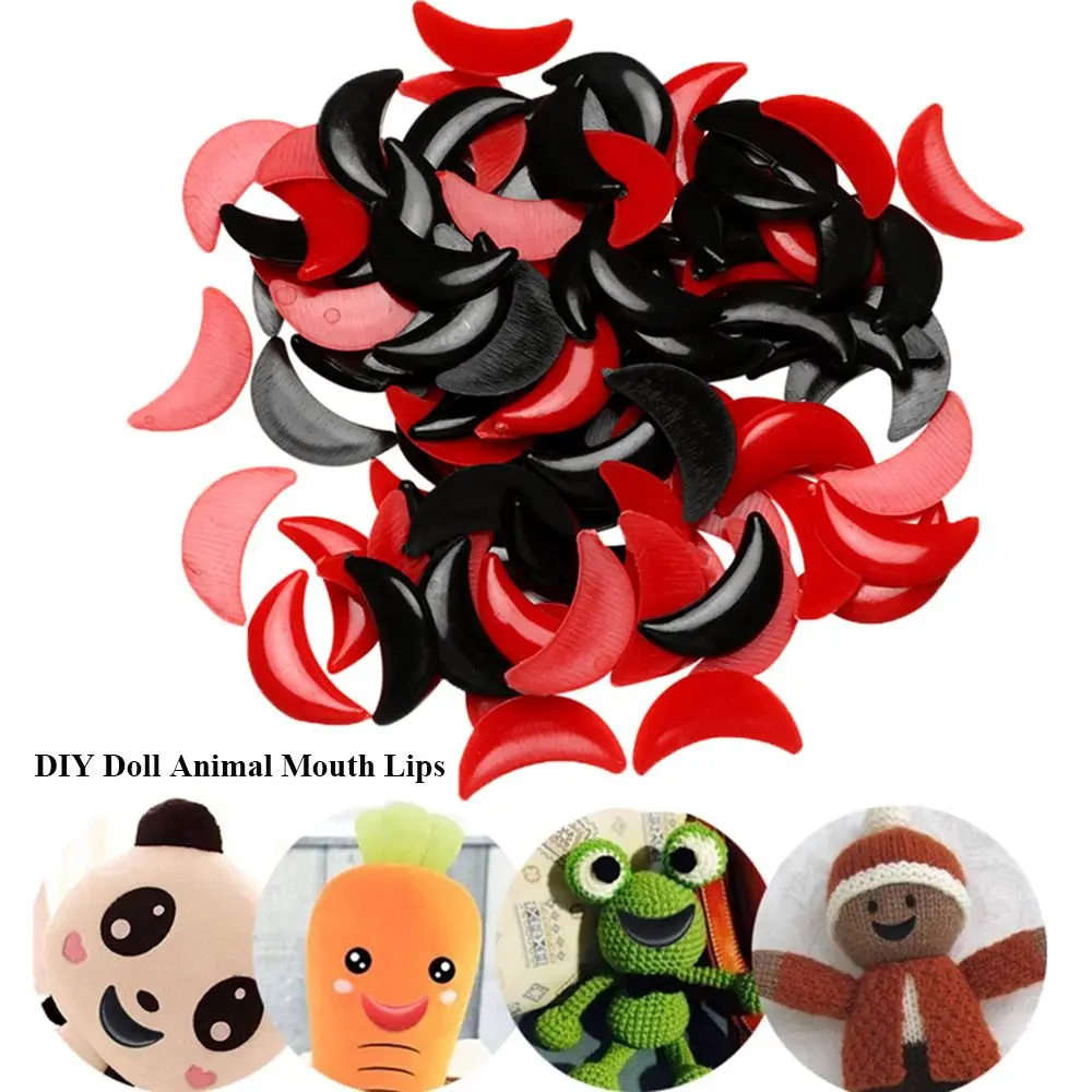 Cute Diy Doll Making Toy Accessories 10x26mm/18x10mm Doll Mouth Lips Chicken Animal Mouth Plastic Mouth Accessories
