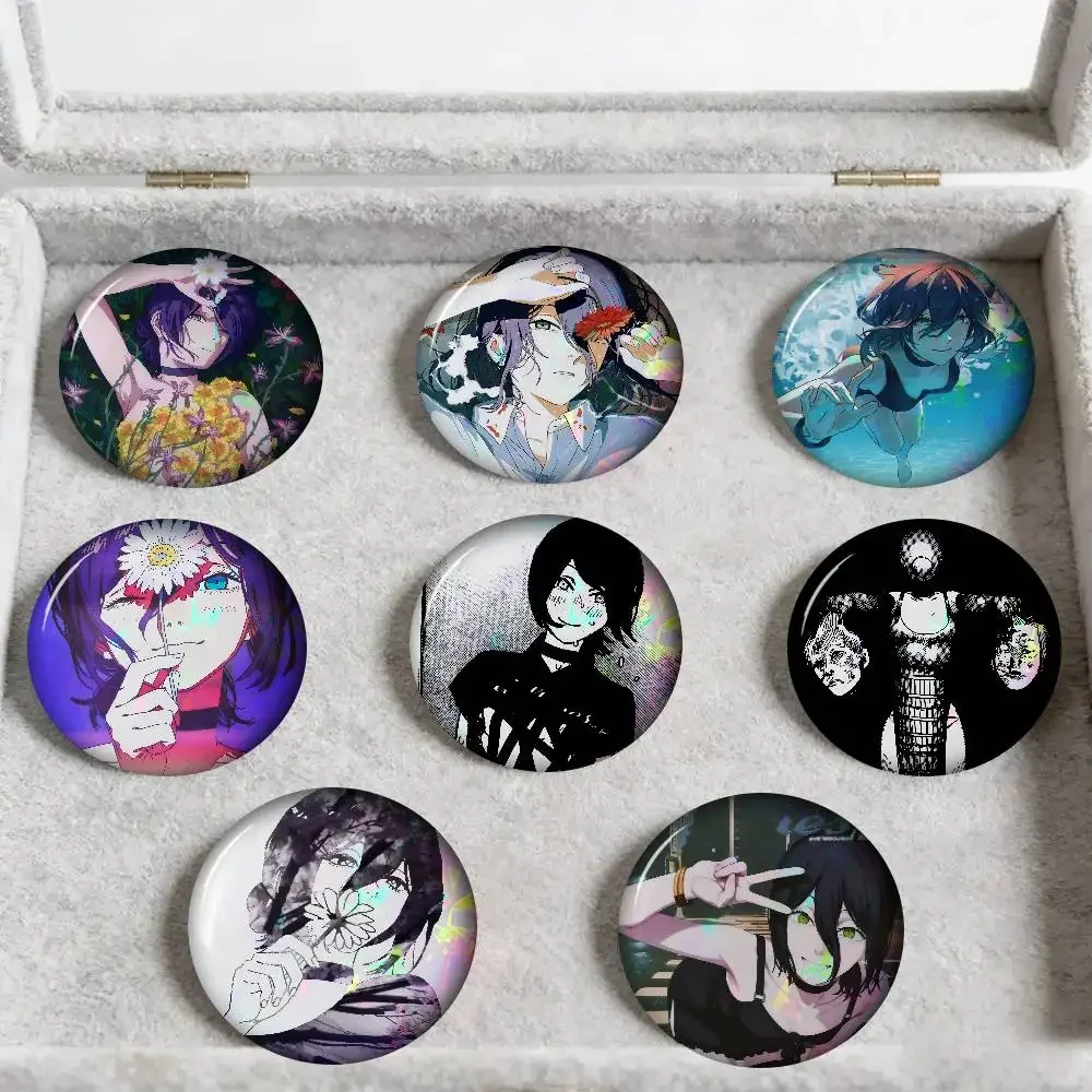 Anime Chainsaw Man Reze Anime Button Pin Handgefertigte Brosche für Kleidung Cartoon-Abzeichen Rucksack-Dekoration Schmuck-Accessoires