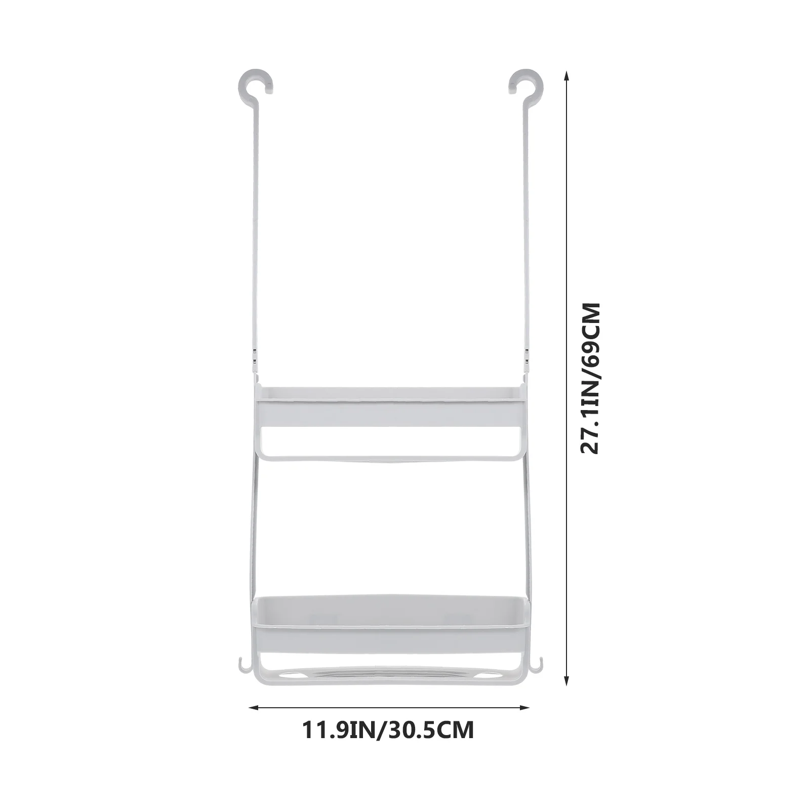 

1Pcs Bathroom Storage Basket Double-Deck Hanging Organizer PP Toiletries Container Household Sundries Holder