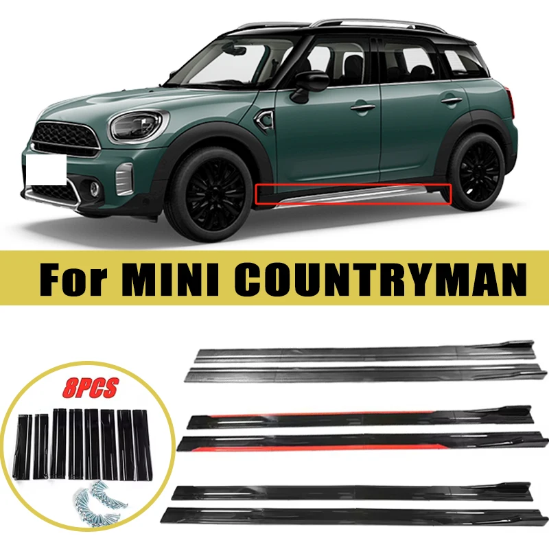 

Universal 2m/2.2m Car Side Skirt Extension SplitterBumper Racing Side Wing Bumper Lip Side Spoiler For MINI COUNTRYMAN