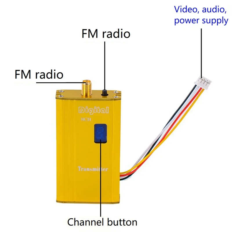 ABWE-1.2G 1,5 Вт FPV VTX VRX 8CH 1500 МВт аудио-видео передатчик приемник для FPV RC Quadcopter Drone