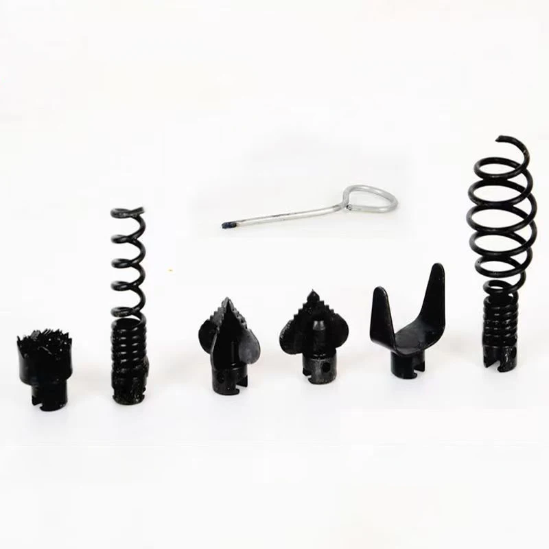 3M Long Dredging Spring Household Drain Pipe Dredger Extension Spring Set Sewer Dredger Tool Compression Spring With Connector