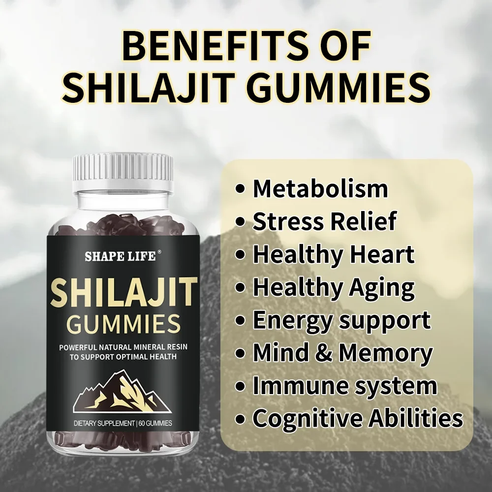 1bottle Shilajit Gummies Men\'s Health  60 pills