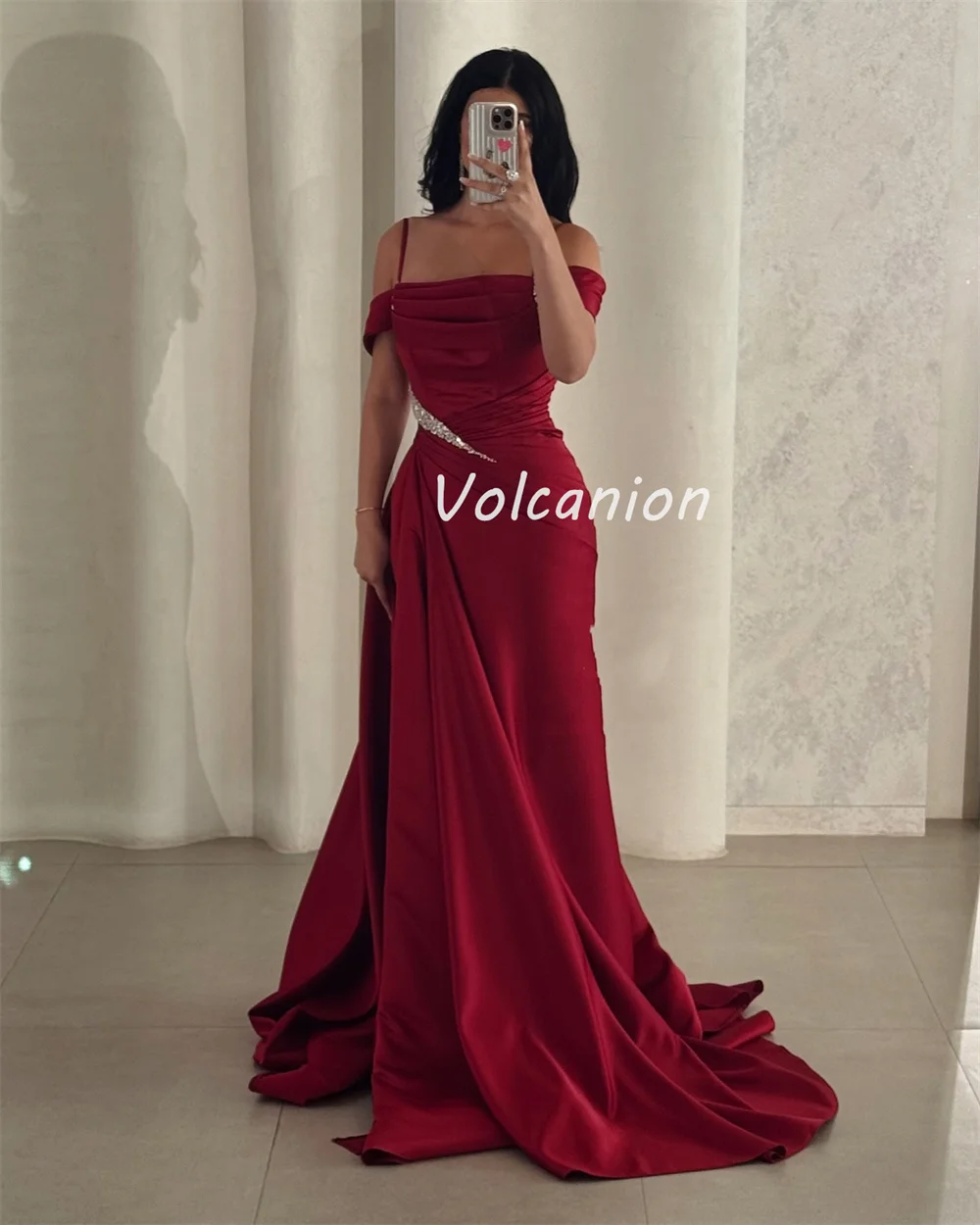 Изысканные шармезные стразы с блестками и бисером по индивидуальному заказу, прямые длинные платья с открытыми плечами, платья для особых случаев на заказ