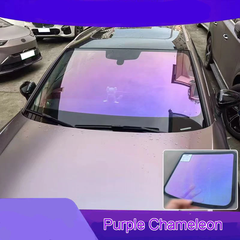 

1.52mX30m VLT 71% Violet Ghost Chameleon Car Windshield Window Tint, BlueViolet Color Change Foils Purple Solar Tinting Film