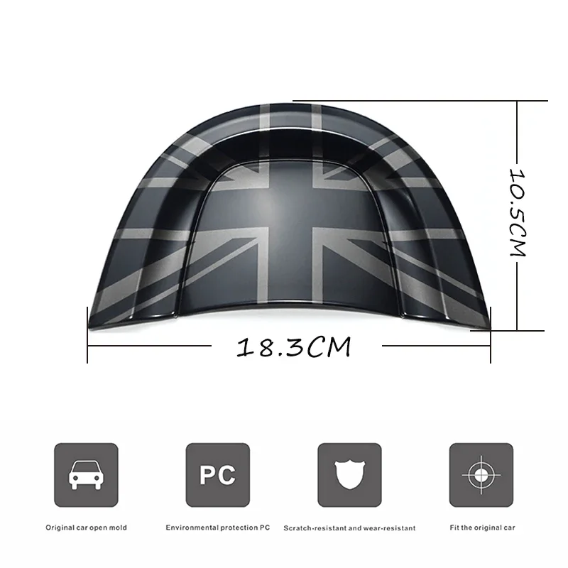 The Black Flag Car Interior Reading Light Sticker Cover Frame For MINI Cooper Clubman F54 F55 F56 F60 Countryman Accessories