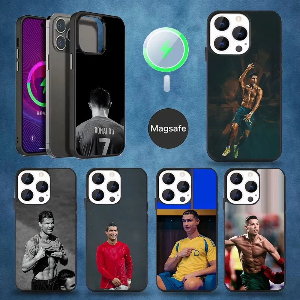 

R-Ronaldo Cool CR7 football Phone Case For iPhone 16,15,14,13,12,11,Pro,Max,Plus,Mini,Magsafe,Magnetic Wireless Charging Case