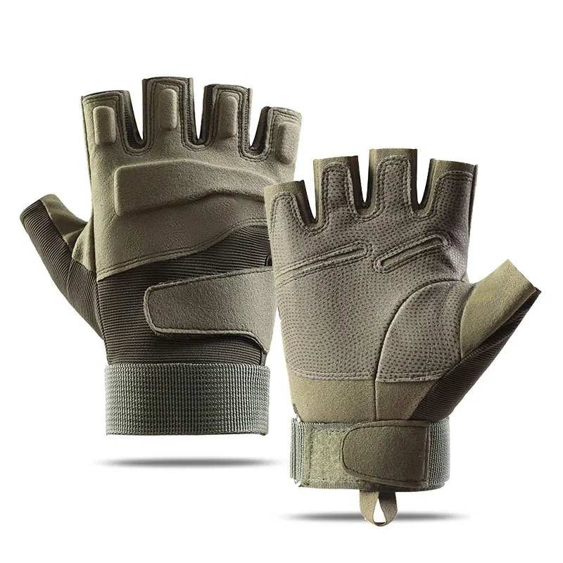 Guantes de medio dedo fuerzas especiales tácticos para hombre conducción al aire libre guantes de pesca guantes de combate de entrenamiento