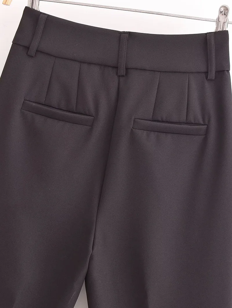 Solid Color All-Match Women's Suit Pants Casual Simple Office Occupation Lady Pencil Trousers High Waist Slimming Long Pants