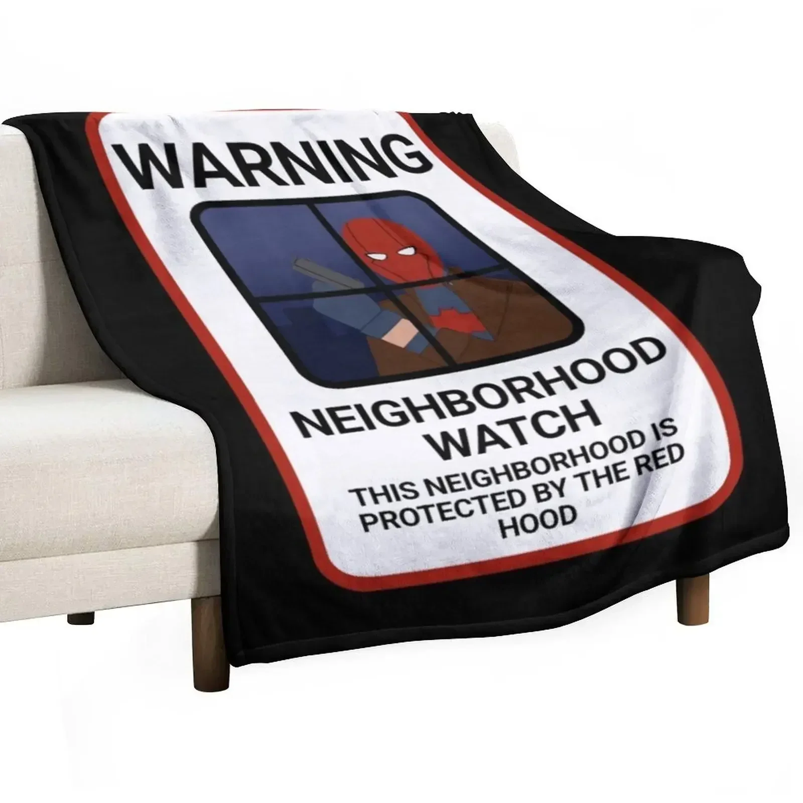 Red Hood Neighborhood Watch Throw Blanket anime Retros Personalized Gift Blankets