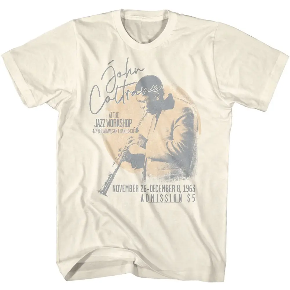 John Coltrane At The Jazz Workshop Natural Adult T Shirt