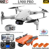 LYZRC L900 PRO Drone 4K Profesional Dual HD Camera Photography Optical Flow 1.2KM 5G WiFi GPS Brushless RC Quadcopter Toys Gift
