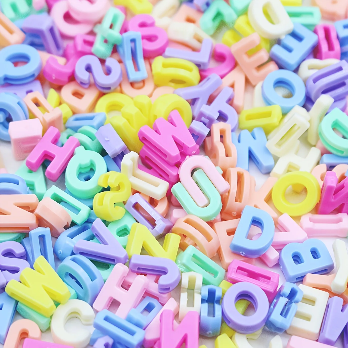 211 pieces of 12mm acrylic A-Z random letter mixed color mixed style English letter beads for parties and DIY crafting materials
