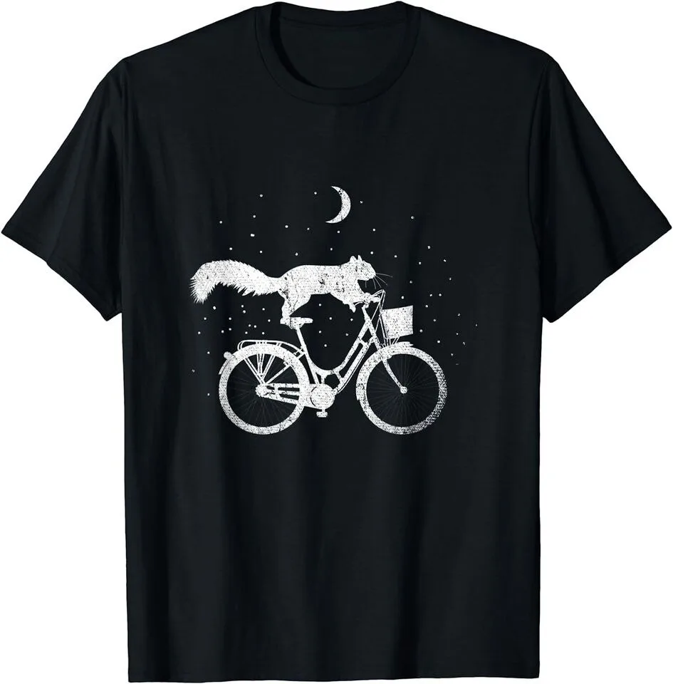 

Bicycle Moon Night Animal Squirrel Lover T-Shirt S-5XL