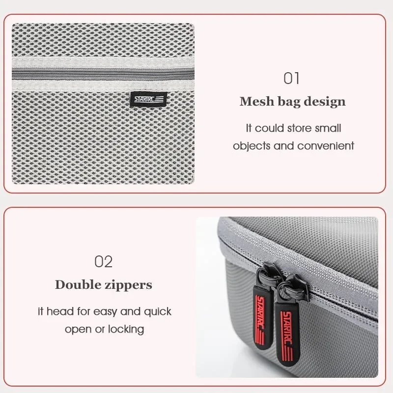 Para dji om 6 caso de armazenamento cardan portátil pu bolsa de ombro acessórios escudo protetor