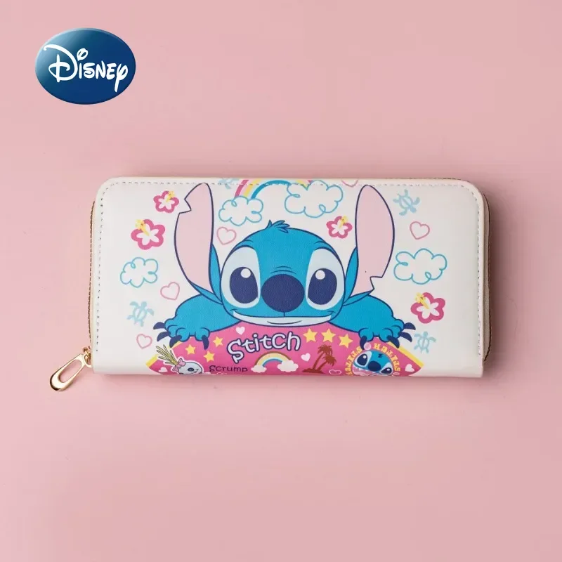 Disney New Long Women's Wallet Stitch Cartoon Children's Wallet Multi-card Slots Large Capacity Fashion Children's Wallet