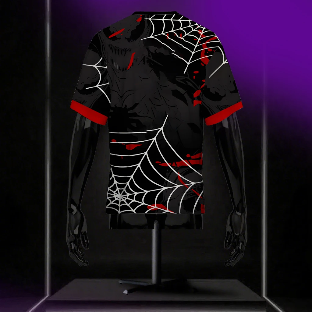 Marvel Harajuku Casual Prank Men's Shirt 3D Printing Street Fashion Spider-Man Series Summer Quick-Drying Short-Sleeved T-shirt