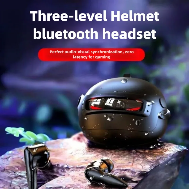 

New Creative FPS Helmet Bluetooth Wireless In-ear Gaming Headphones Low Latency Touch Control No delay Headsets For Esport Music