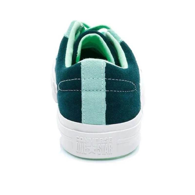 Converse One Star Green WWhite Splicing Bag z podparciem seksualnym Niskie buty deskorolkowe, unisex zielony