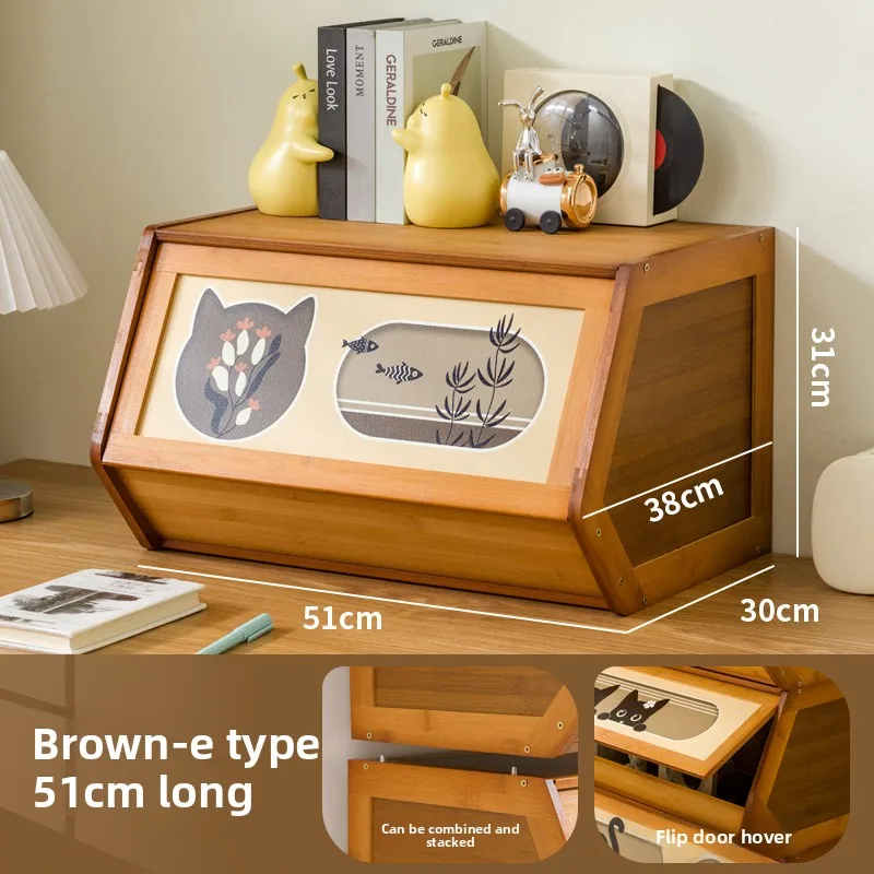 

High-value Pattern Medium And Ancient Style Combination Storage Box Superimposed Storage Box Storage Finishing Cabinet