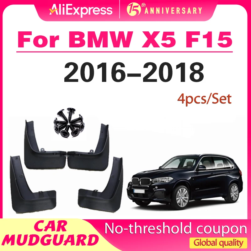 

For BMW X5 F15 F85 M-Sport 2016 2017 2018 Mudguards Splash Guards xDrive35i xDrive50i Mud Flaps Fender Fit W/o Running Board
