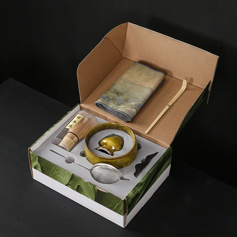 

Бамбуковый набор Chasen: венчик династии Сун, японская чаша, подставка (100 зубцов) + щетка для выпечки — для ежедневного приготовления чая и смешивания при выпечке