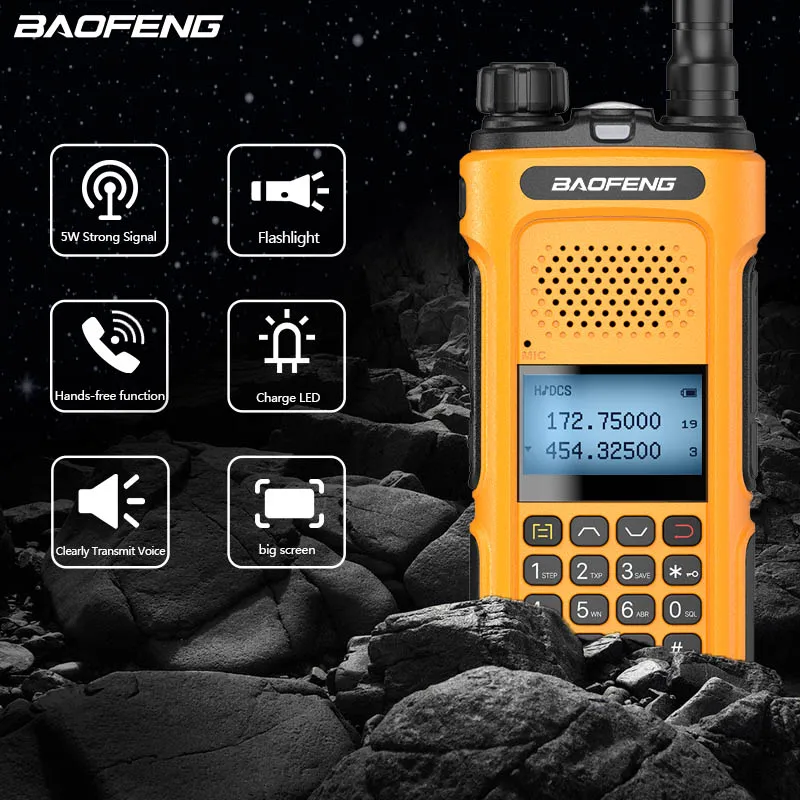 Baofeng UV-10R 10W Walkie Talkie Type-C Charging 136-174&400-480MHz Long Range Portable Ham Two Way Radio