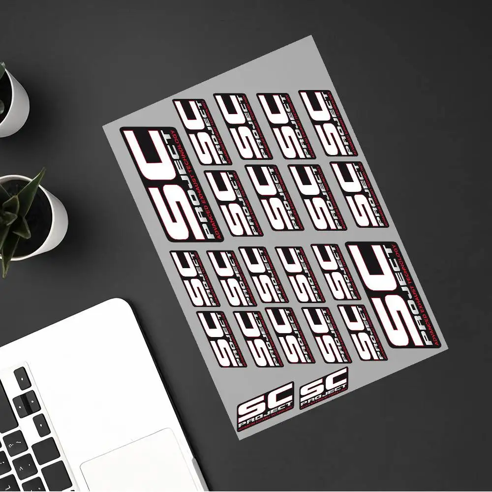 

SC PROJECT Decal Set High Quality Printed And Cut Stickers Motorcycle Sticker