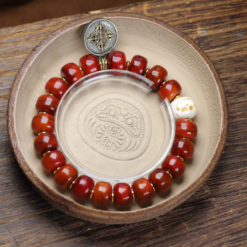 

Natural Bone Bead Bracelet Tibetan Style Old Materials BoneDIYOriginal Bracelet Ethnic Style Jewelry