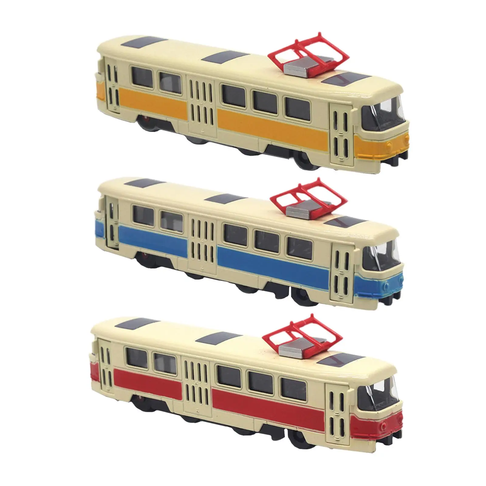 1:90 Scale Diecast Alloy Bus Vehicles Pull Back Car Toy for Party Favors
