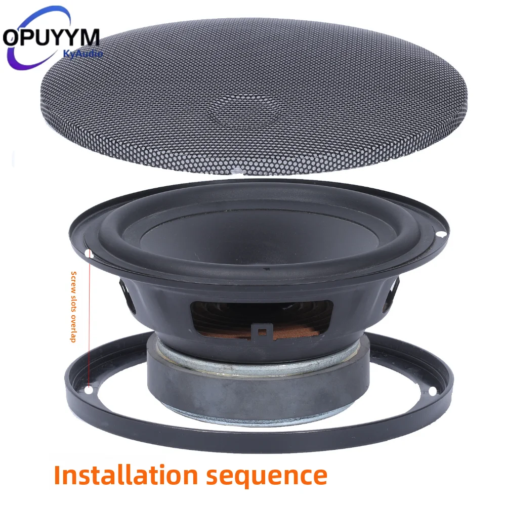 VYOPBC Car Speaker Grille 4 5 6.5 Inch Universal Metal Mesh Protective Cover for Auto Audio 4PCS/SET