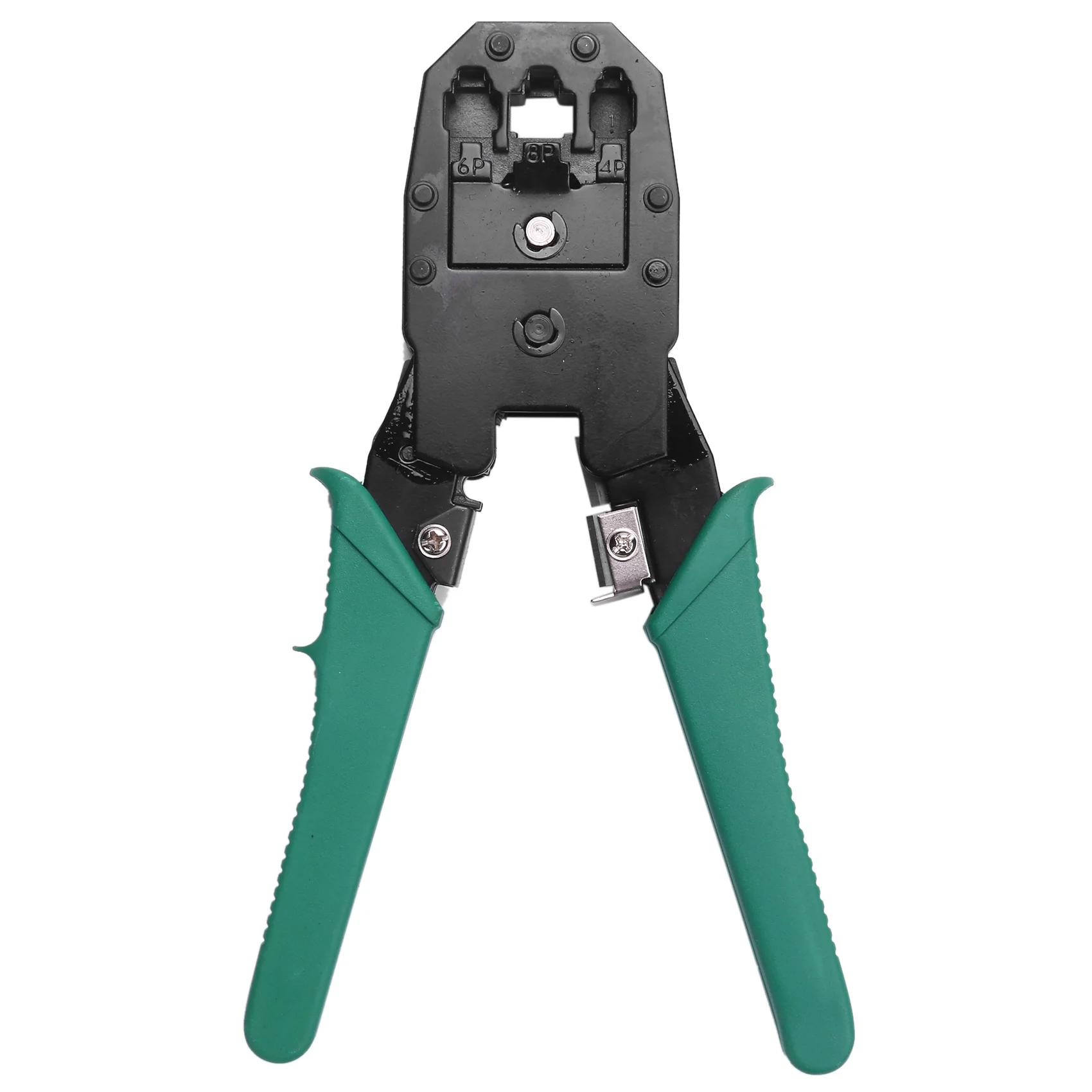 Rj45 Crimper Network Hand Tools, with Mini Cable Punch Down Stripper Cutter - RJ11 RJ12 RJ45 Crimper Pliers for Network and