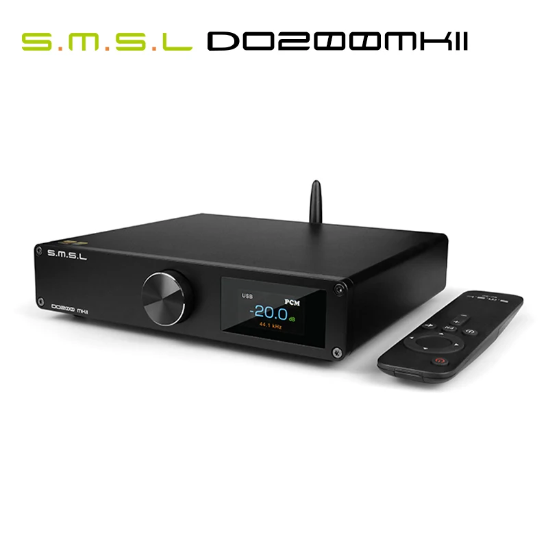 

SMSL DO200 MKII ES9068AS * 2 MQA декодер BT5.0 32Bit/768kHz DSD512 OPA1612 * 5 с дистанционным управлением DO200MKII