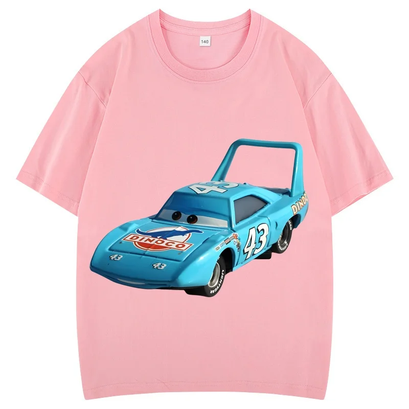 تي شيرت Lightning McQueen Cars 95 برقبة دائرية وأكمام قصيرة مطبوع عليه ملابس للأطفال #2