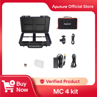 Aputure AL MC 4-Light Travel Kit Photography Studio Mini LED light RGBWW 3200K-6500K HSI Color Control with Charging Case