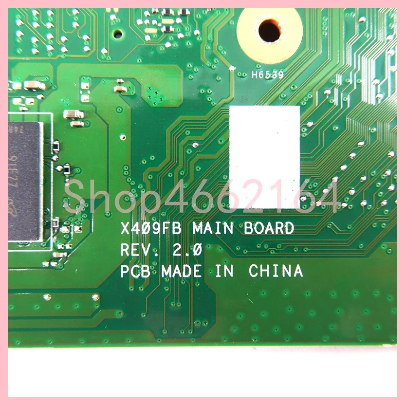 Imagem -03 - Placa-mãe do Portátil para Asus X409fa X509f A409f F409f F509f A509f X409fb X509fb X409fj X409fl