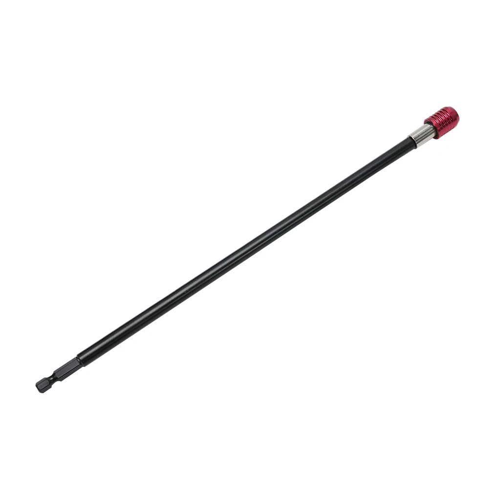 Magnetic Quick Release Bit Holder 300mm Extension Rod with 1/4 Inch Drive for Screwdriver and Drill Bit Stability