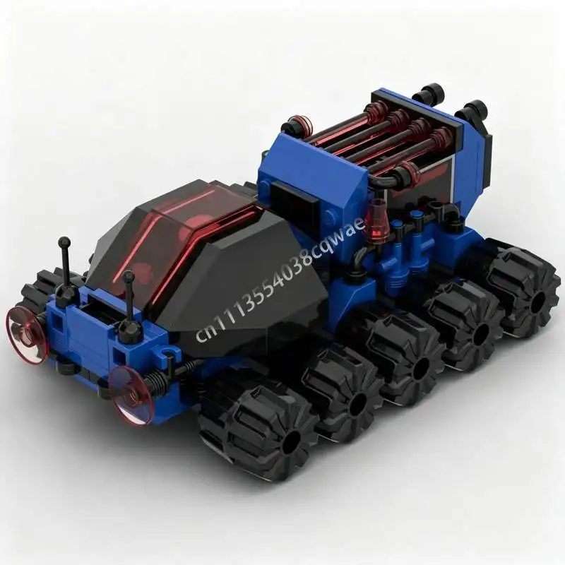 NEW 141PCS Blue Police Bug Vehicle Model MOC Custom Puzzle DIY Assembly Building Blocks Technical Toy Collection Display Gifts