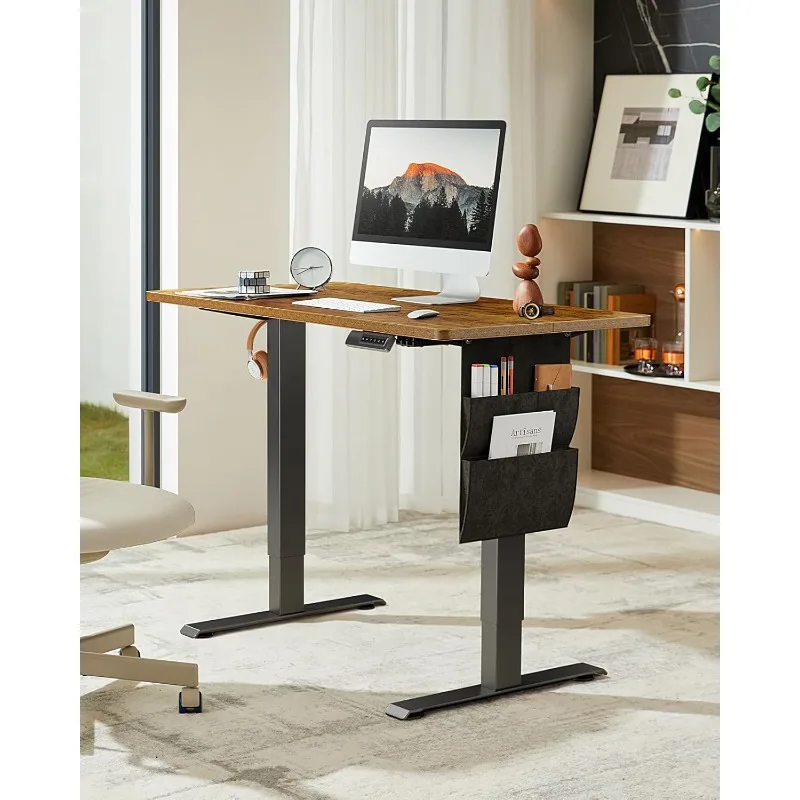 Standing  Adjustable Height, 55x24 Inch Electric Standing with Storage Bag, Stand up for Home Office Computer