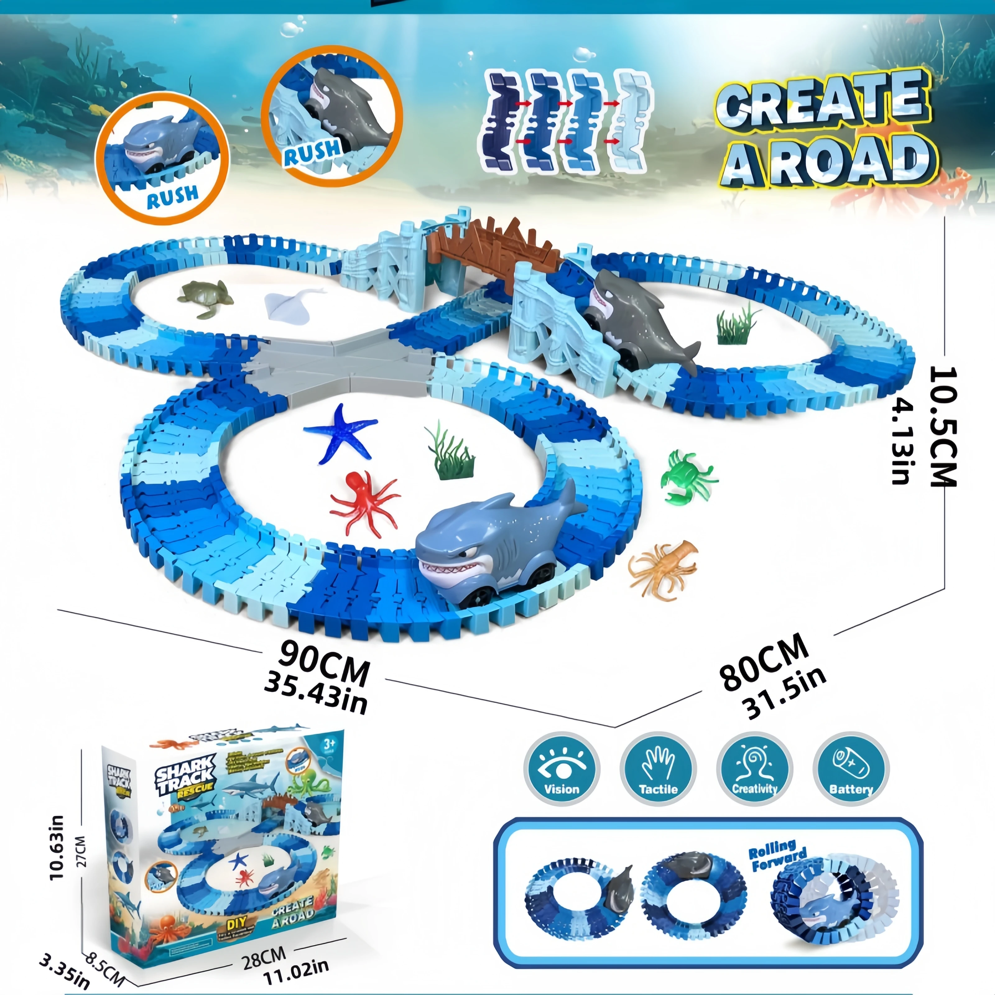 Nowa Elektryczna Kolejka Zabawka dla Dzieci Dinozaur Rekin Jednorożec Kolejka Pociąg na Szynach Droga Panshan Mała Kolejka na Szynach