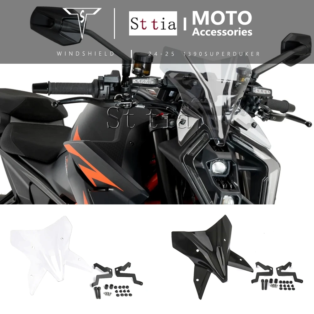 

1390 Super Duke R Motorcycle Accessories Sport Touring Visor Windshield Windscreen Accessories For 1390 SUPER DUKE R 2024 2025