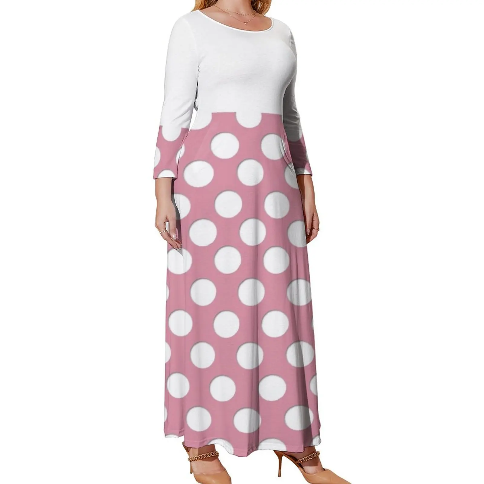 Cute Polka Dots Long Sleeved Dress Women's dresses Summer skirt women's clothing summer 2024 novelties