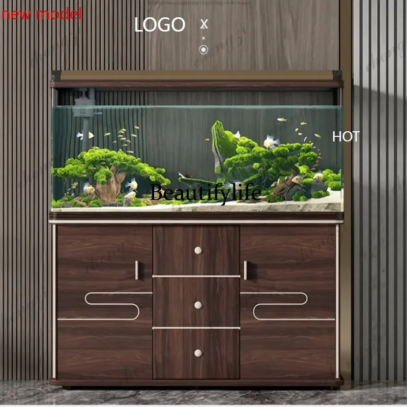 

M138 Modern Simple Fish Tanks Aquarium Living Room Ecology Water Cycle Aquatic Pet Supplies Multifunction Pet Products