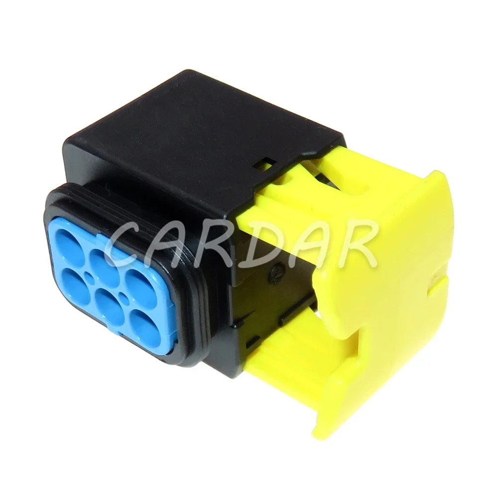 1 Set 6 Pin 4-1418437-1 Car Modification Parts Blue 3.5 Series AC Assembly Auto Plastic Housing Cable Socket Sealed Connector