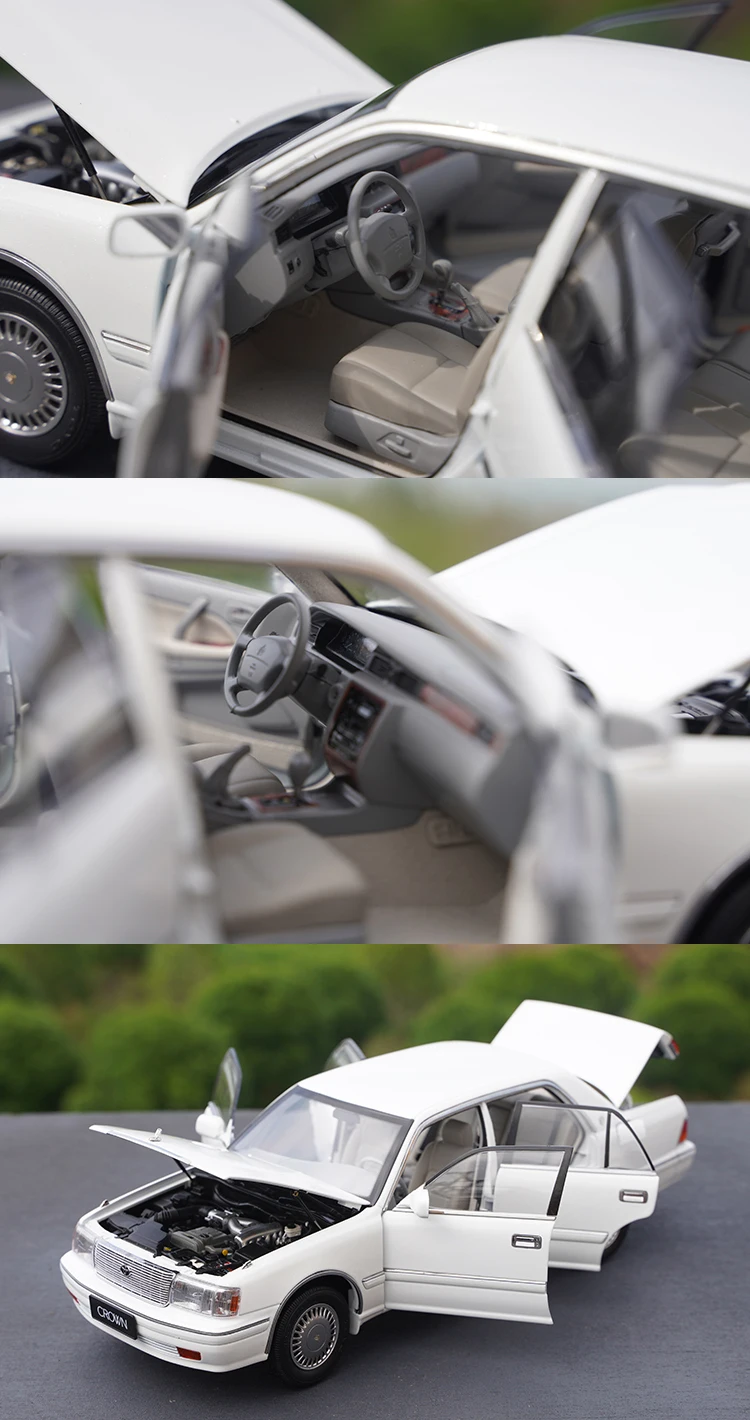 1:18 Qihui Kengfai KF トヨタ クラウン 155 車モデル合金車モデルクラシッククラシックカー