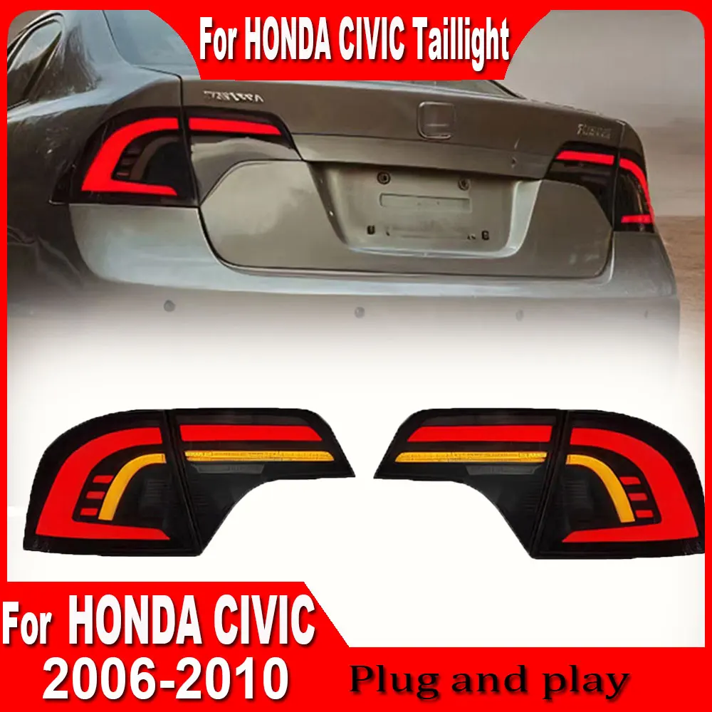 Car Styling for Honda Civic 8th Tail Lights 2006 2007 2008 2009 2010 2011 Civic Taillight DRL Fog Brake Turn Signal Reversing