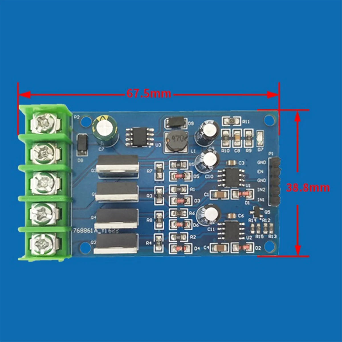 H-Bridge Motor Driver Nmos with Emergency Brake Forward Reverse 5-30V Motor Module EG2104 Motor Driver Module